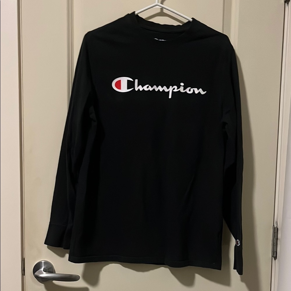 Champion Black Long Sleeve Shirt